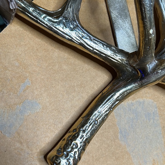 Pottery Barn Country Cabin Chic Antler Wreath Hanger - Brass Color 🦌 - Picture 12 of 16